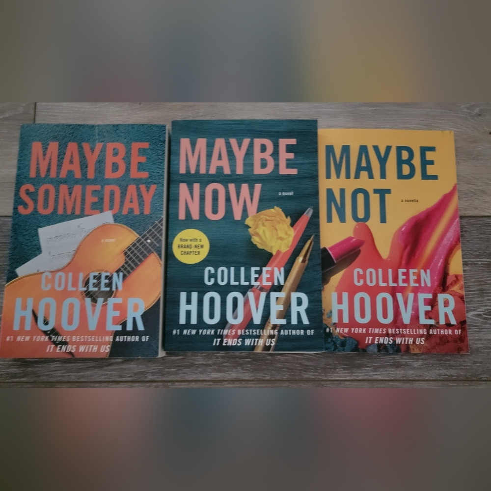 New Colleen Hoover Book Set - Maybe Now and More